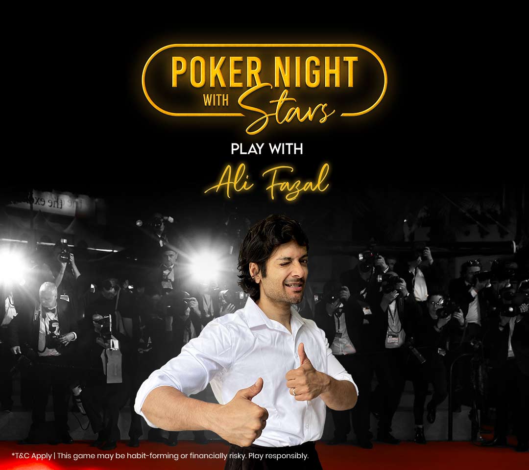 poker night with Ali Fazal 