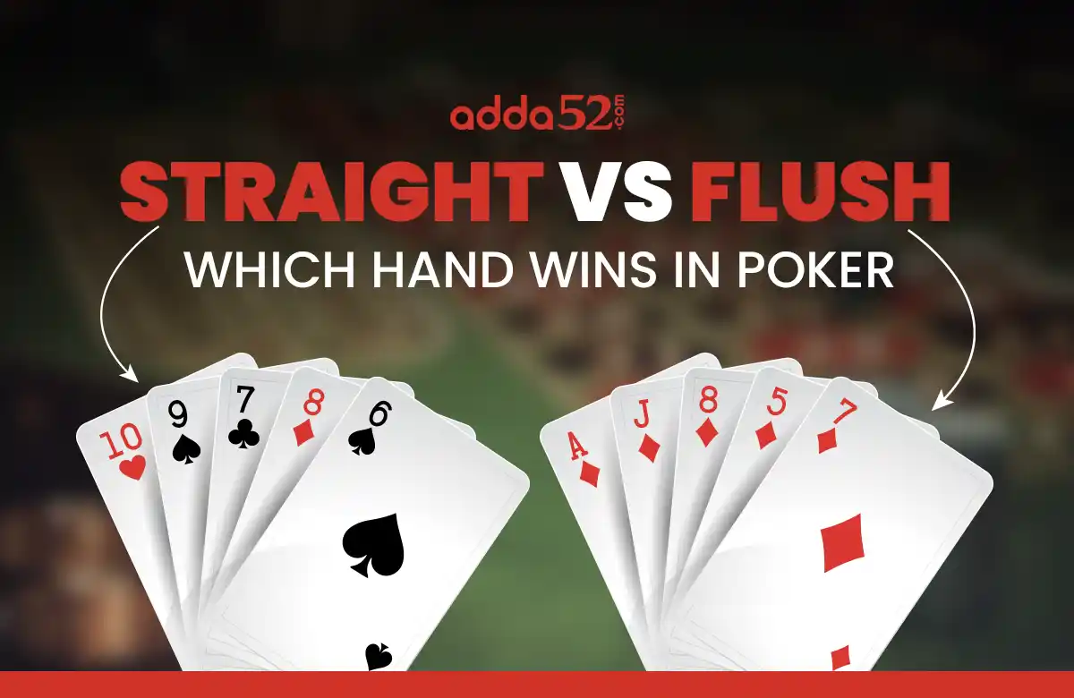 does straight beat flush poker