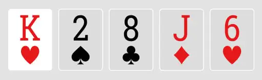 High Card poker hand