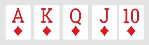 Royal Flush poker hand