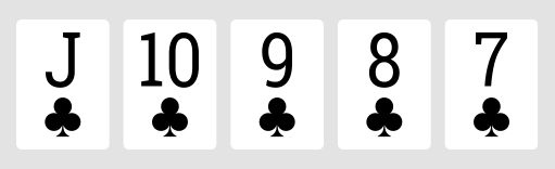 Straight Flush poker hand