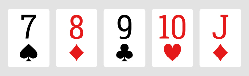 straight poker hand