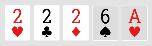 Three of a Kind poker hand