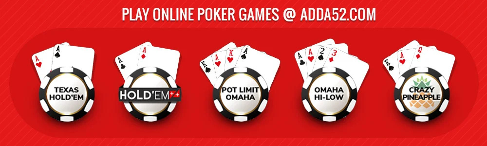 Play Online Poker Games at Adda52