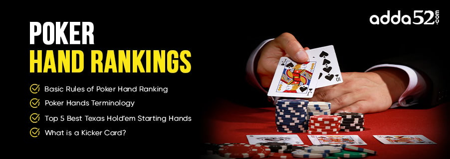 Poker Hands - Poker Rankings, Sequence & Hierarchy - Adda52