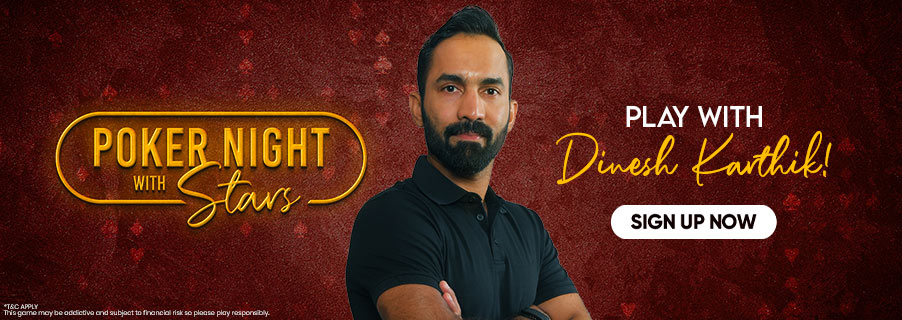 poker night with Dinesh Karthik