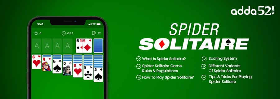 Spider Solitaire - HOW TO PLAY - Beginners Playing Solitaire Online and  Card Games Solitaire Lessons 